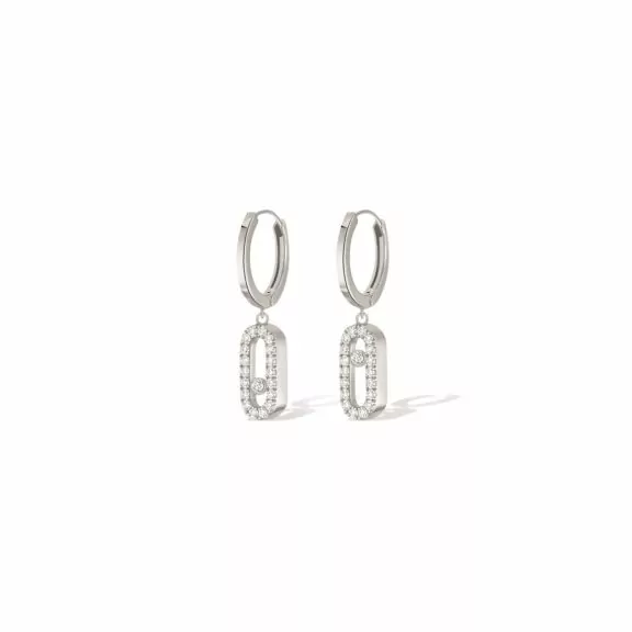 Messika Move Uno Ohrschmuck aus Weißgold und Diamanten
