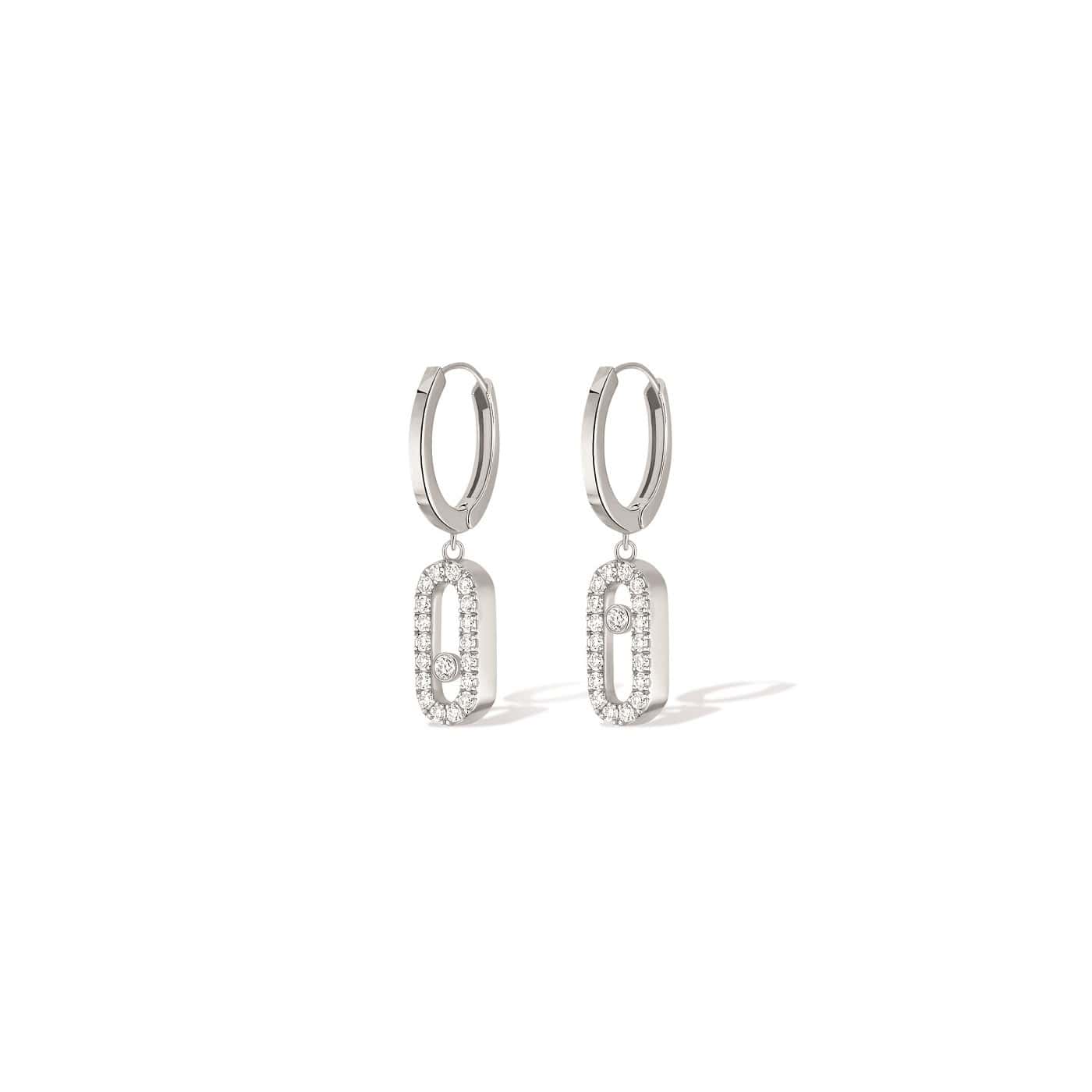 Messika Move Uno Ohrschmuck aus Weißgold und Diamanten
