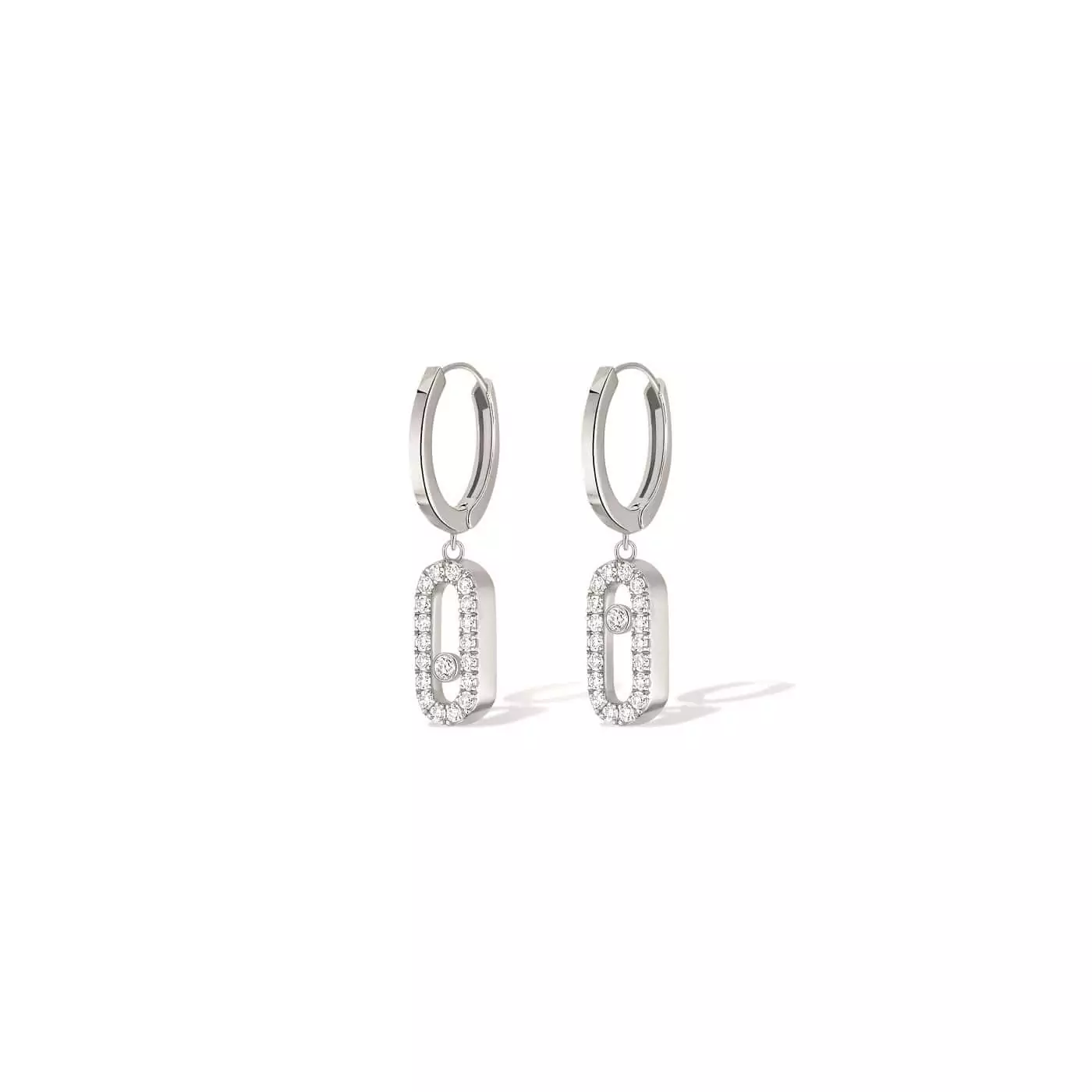 Messika Move Uno Ohrschmuck aus Weißgold und Diamanten