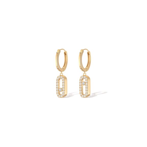 Messika Move Uno Ohrschmuck aus Gelbgold und Diamanten