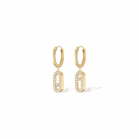 Messika Move Uno Ohrschmuck aus Gelbgold und Diamanten