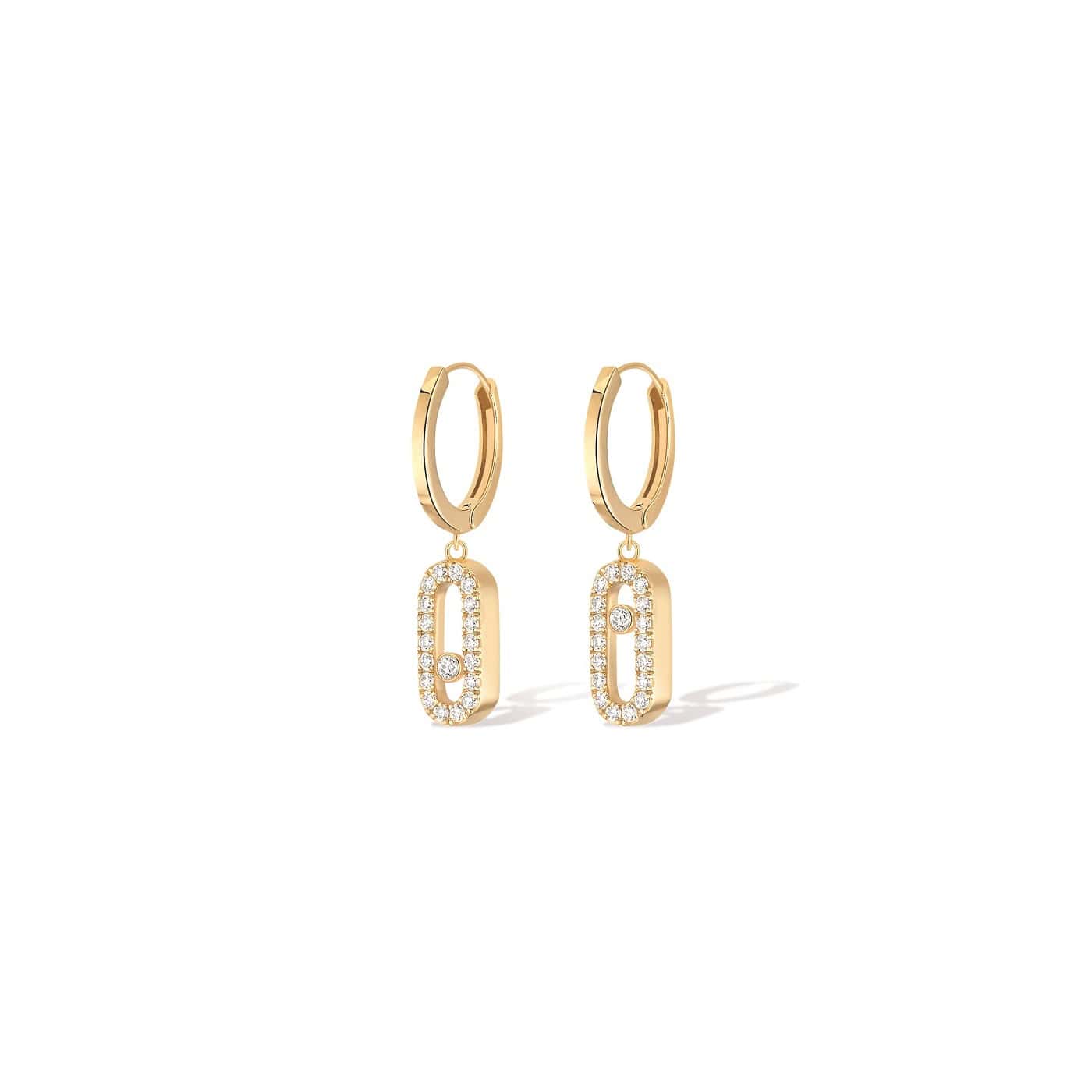 Messika Move Uno Ohrschmuck aus Gelbgold und Diamanten