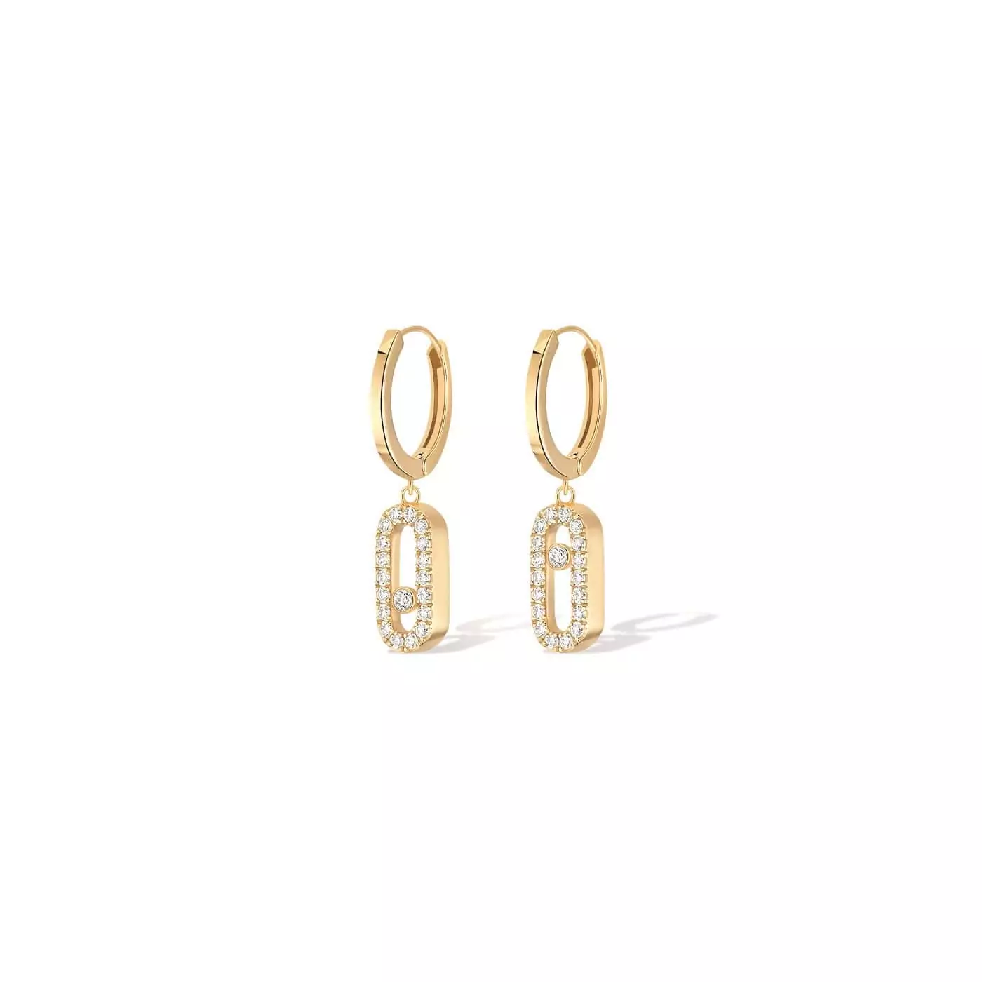 Messika Move Uno Ohrschmuck aus Gelbgold und Diamanten