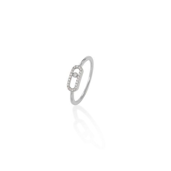 Messika Move Uno Ring aus Weißgold und Diamanten