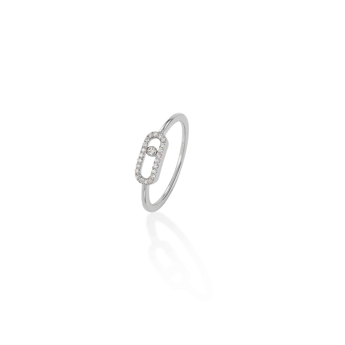 Messika Move Uno Ring aus Weißgold und Diamanten