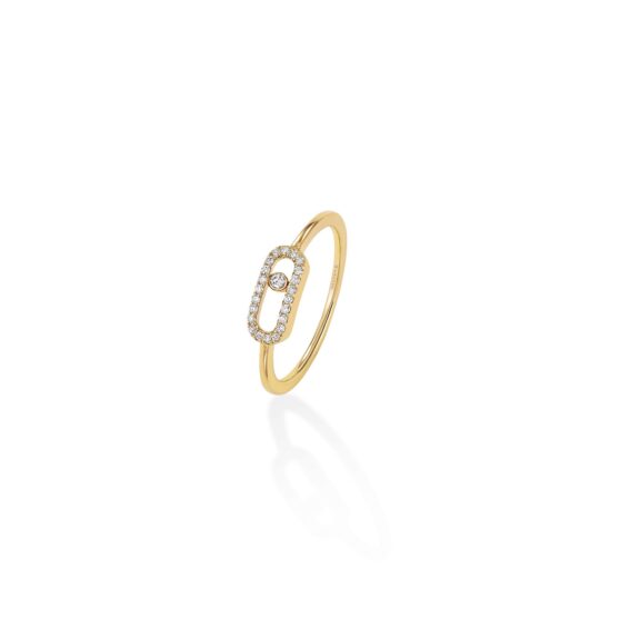 Messika Move Uno Ring aus Gelbgold und Diamanten