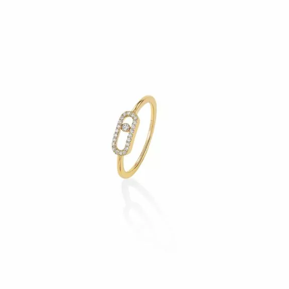 Messika Move Uno Ring aus Gelbgold und Diamanten