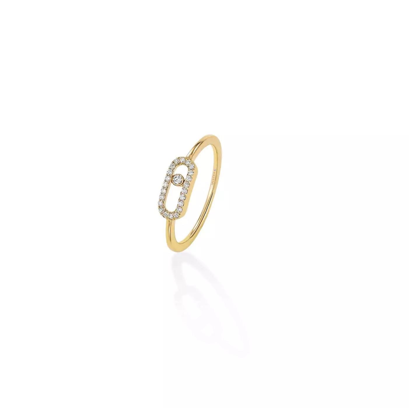 Messika Move Uno Ring aus Gelbgold und Diamanten