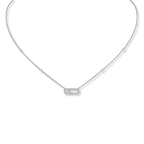Messika Move Uno Collier aus Weißgold und Diamanten