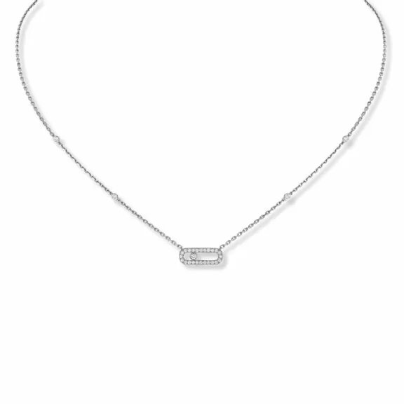 Messika Move Uno Collier aus Weißgold und Diamanten
