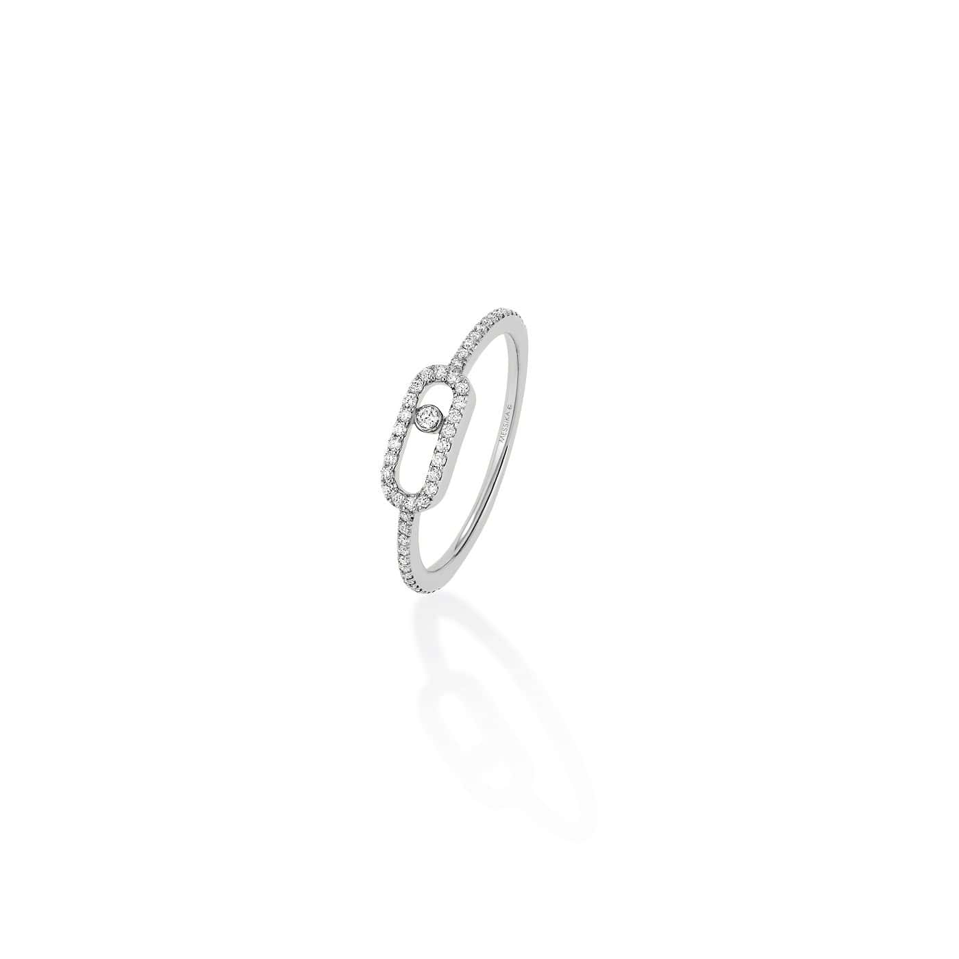 Messika Move Uno Ring aus Weißgold und Diamanten