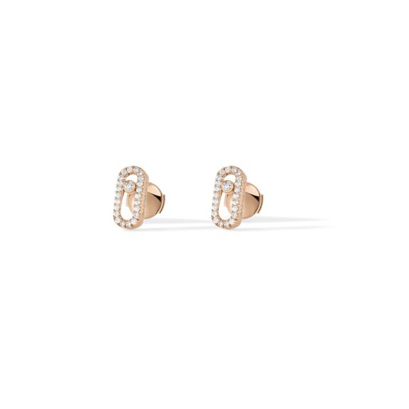 Messika Move Uno Ohrschmuck aus Roségold und Diamanten