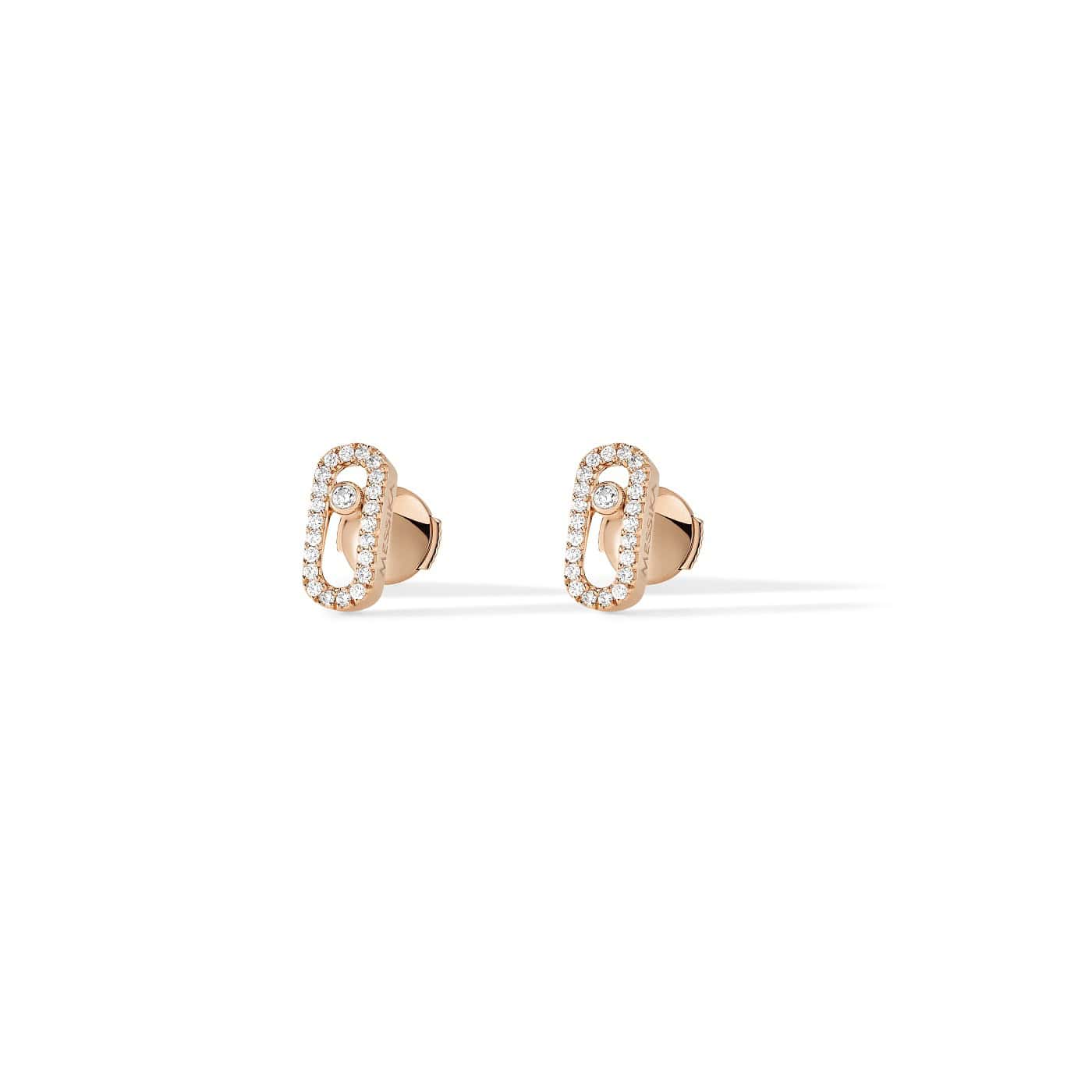 Messika Move Uno Ohrschmuck aus Roségold und Diamanten