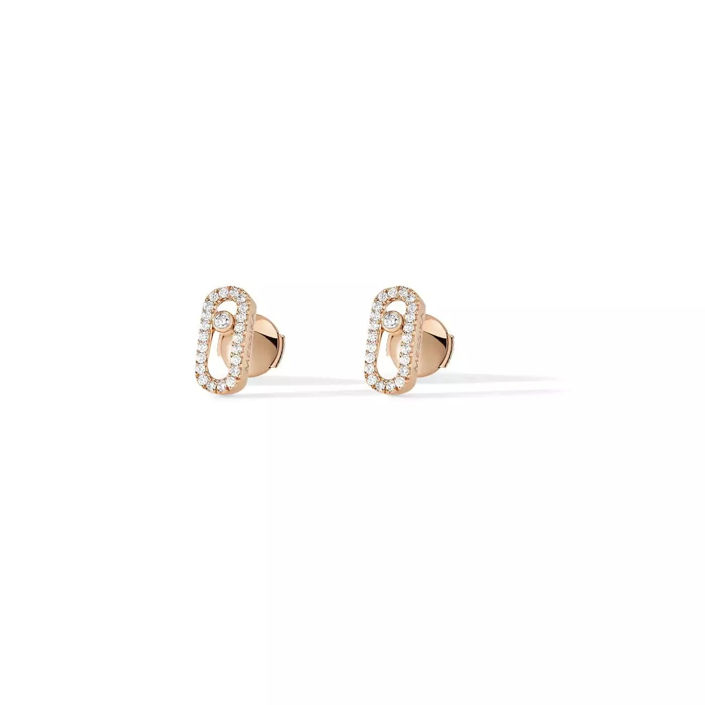 Messika Move Uno Ohrschmuck aus Roségold und Diamanten