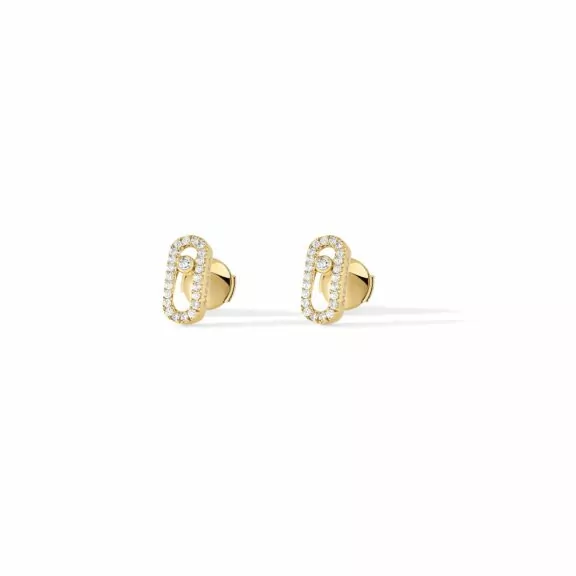 Messika Move Uno Ohrschmuck aus Gelbgold und Diamanten