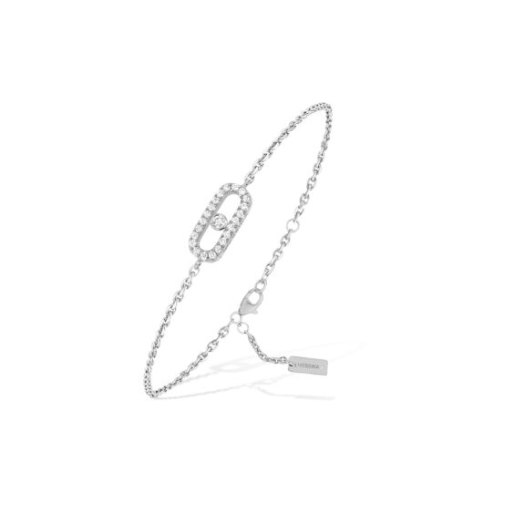 Messika Move Uno Armband aus Weißgold und Diamanten