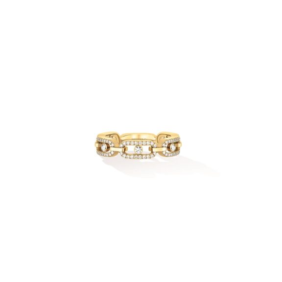 Messika Move Uno Ring aus Gelbgold und Diamanten