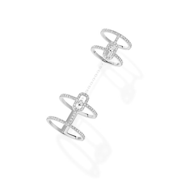 Messika Move Uno Ring aus Weißgold und Diamanten