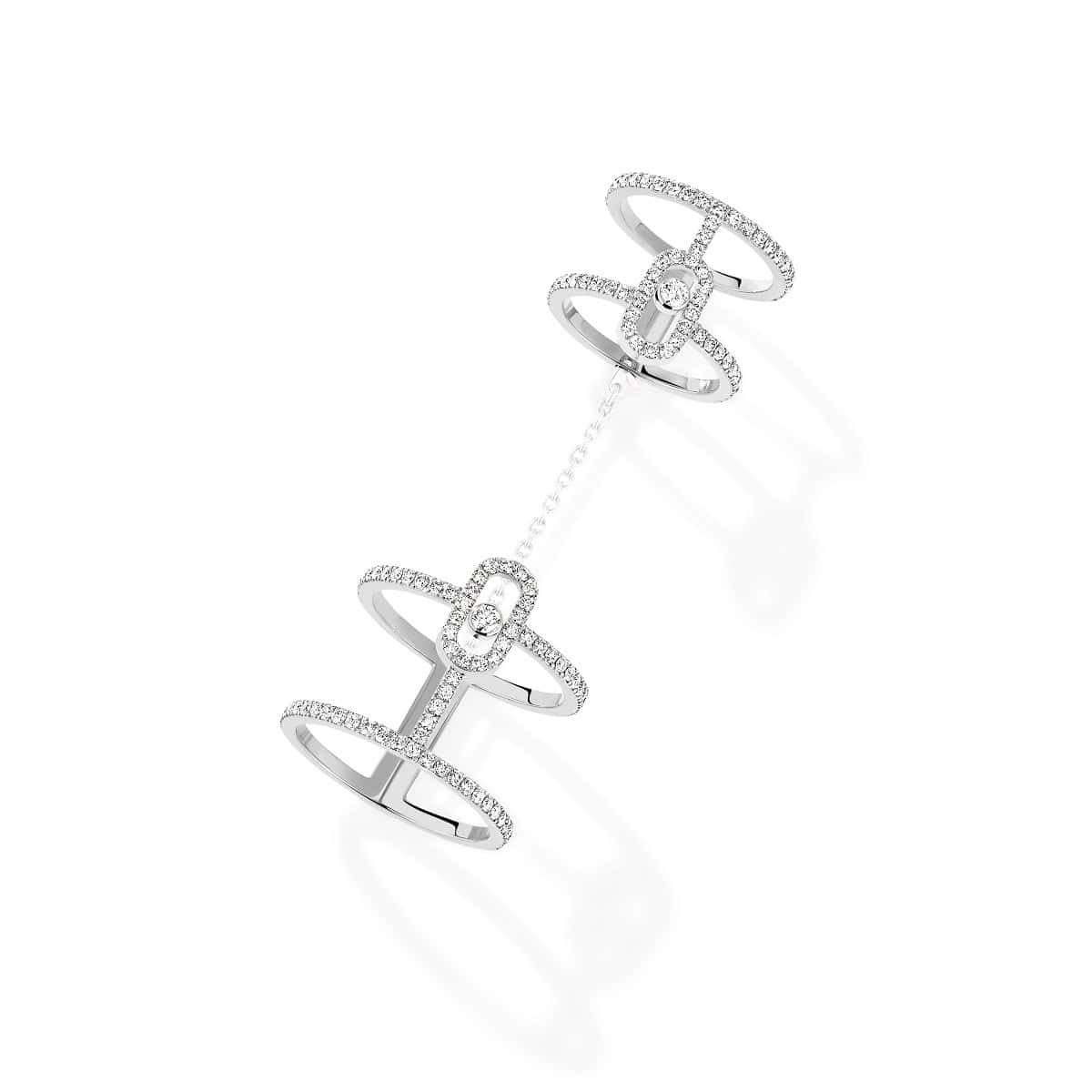 Messika Move Uno Ring aus Weißgold und Diamanten