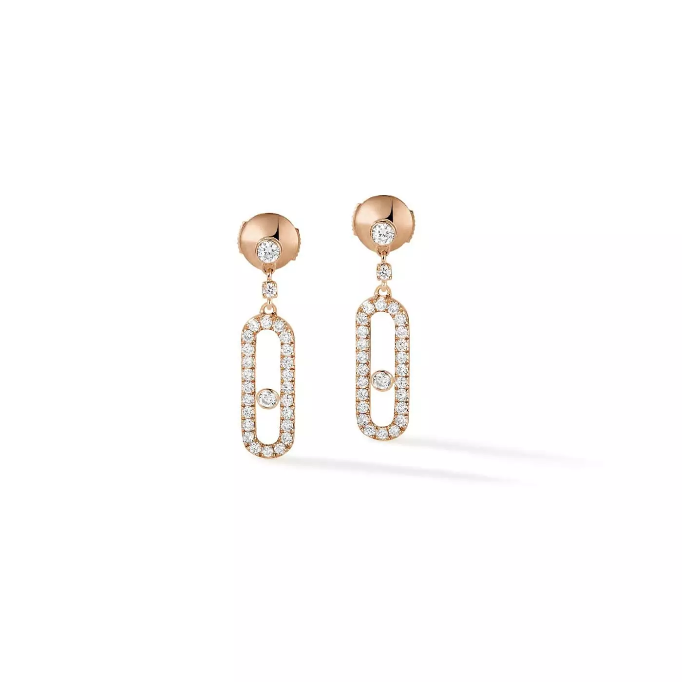 Messika Move Uno Ohrschmuck aus Roségold und Diamanten