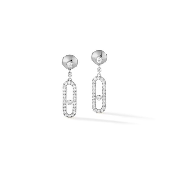Messika Move Uno Ohrschmuck aus Weißgold und Diamanten