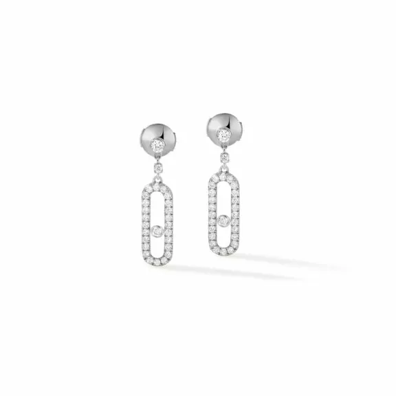 Messika Move Uno Ohrschmuck aus Weißgold und Diamanten
