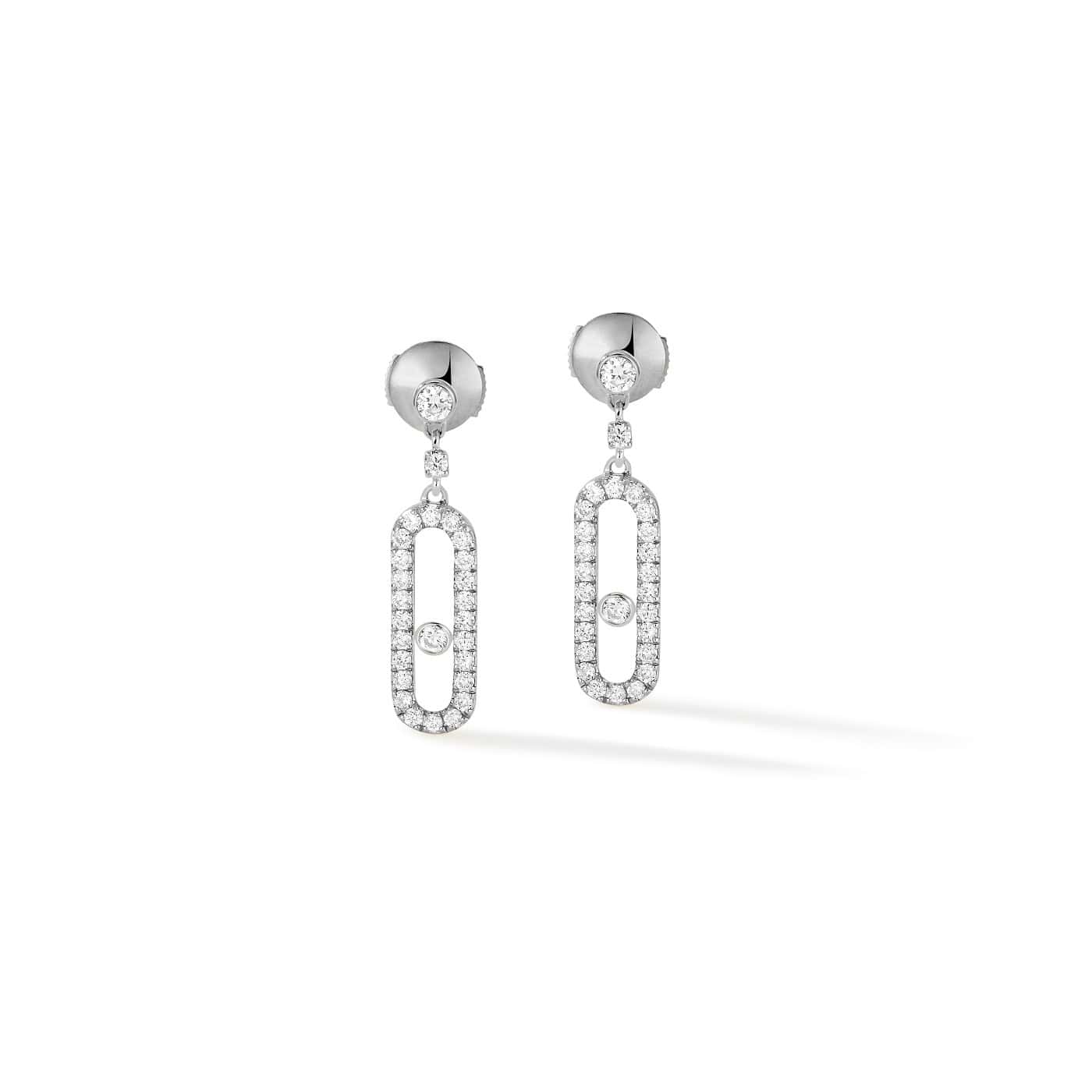 Messika Move Uno Ohrschmuck aus Weißgold und Diamanten
