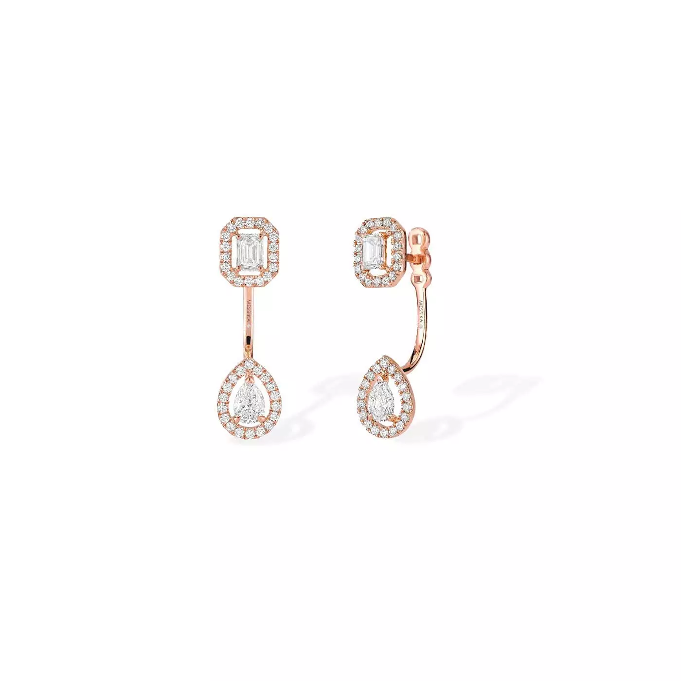 Messika My Twin Ohrschmuck aus Roségold und Diamanten