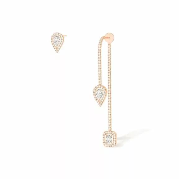 Messika My Twin Ohrschmuck aus Roségold und Diamanten