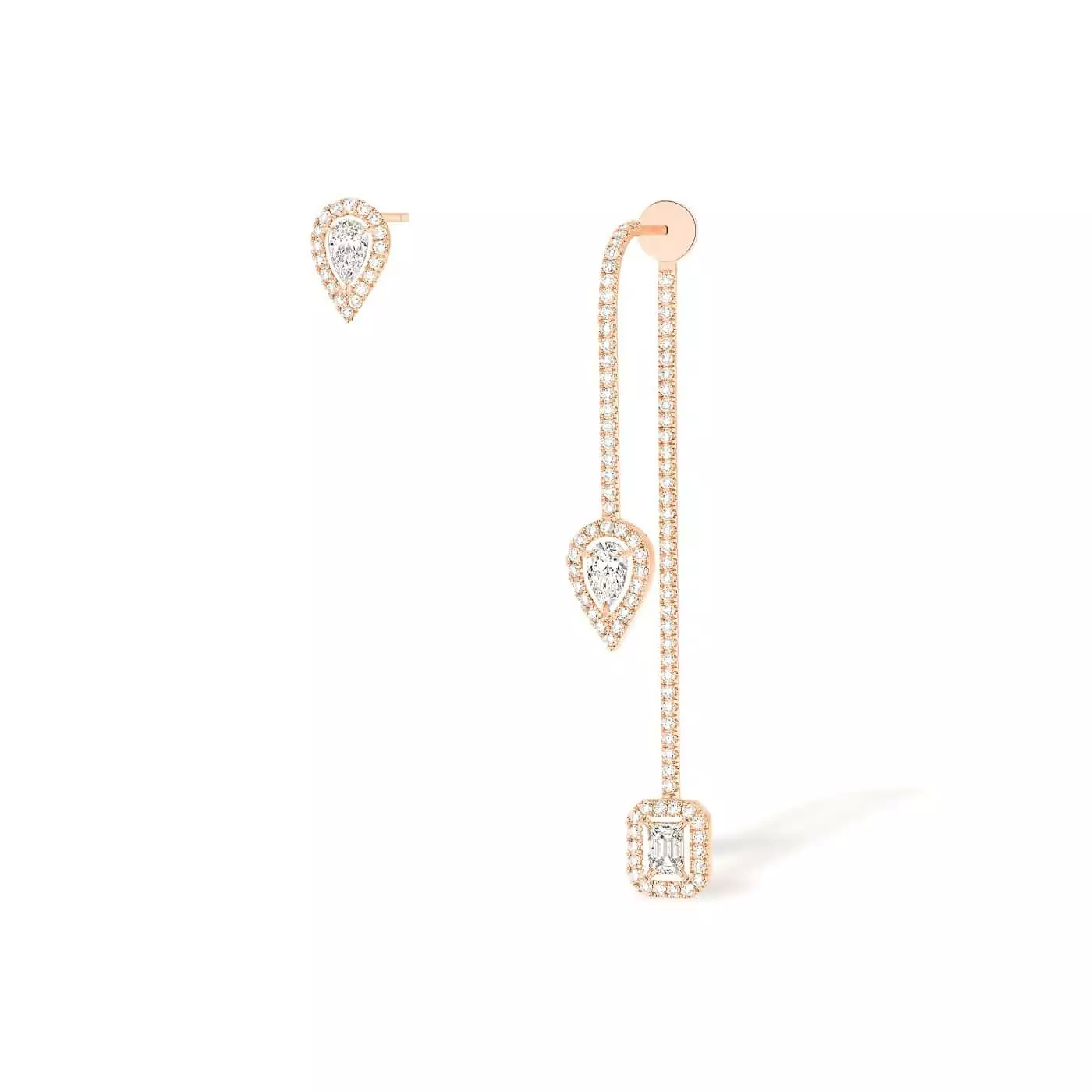 Messika My Twin Ohrschmuck aus Roségold und Diamanten