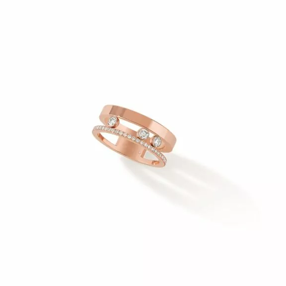 Messika Move Romane Ring aus Roségold und Diamanten