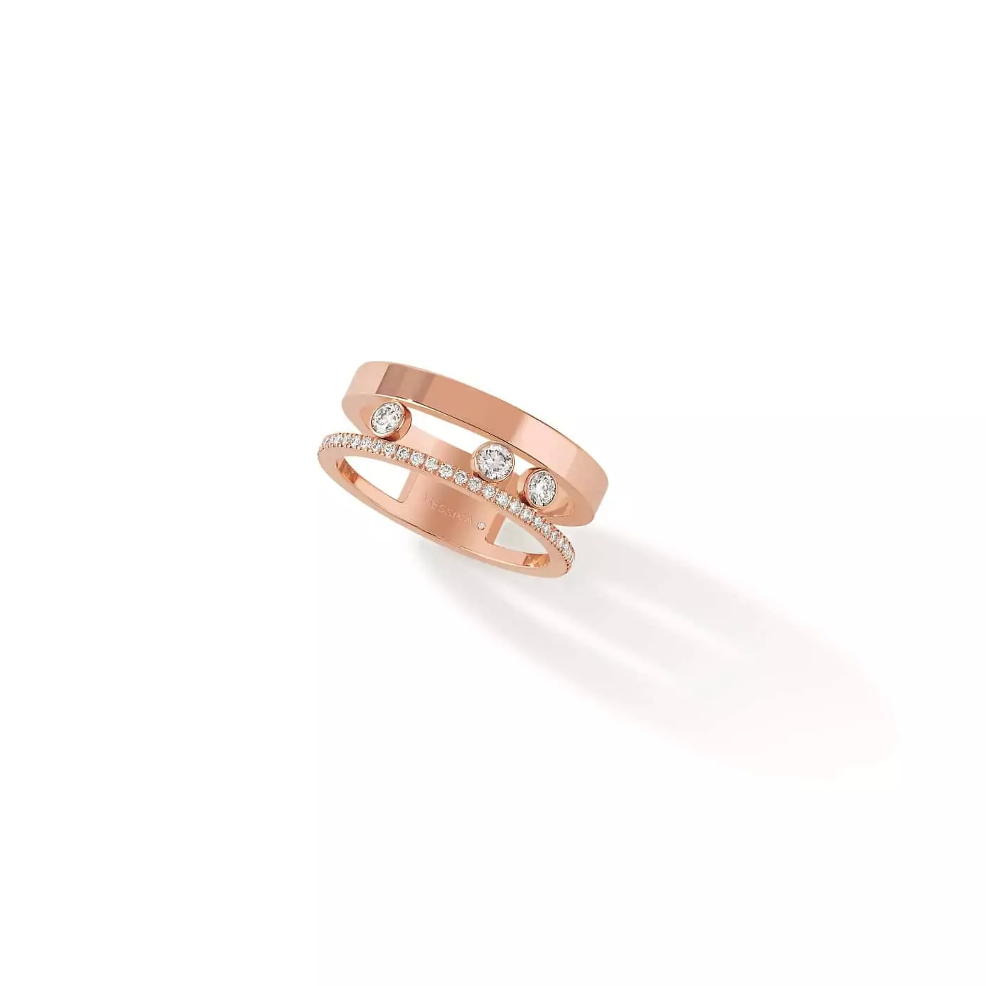 Messika Move Romane Ring aus Roségold und Diamanten