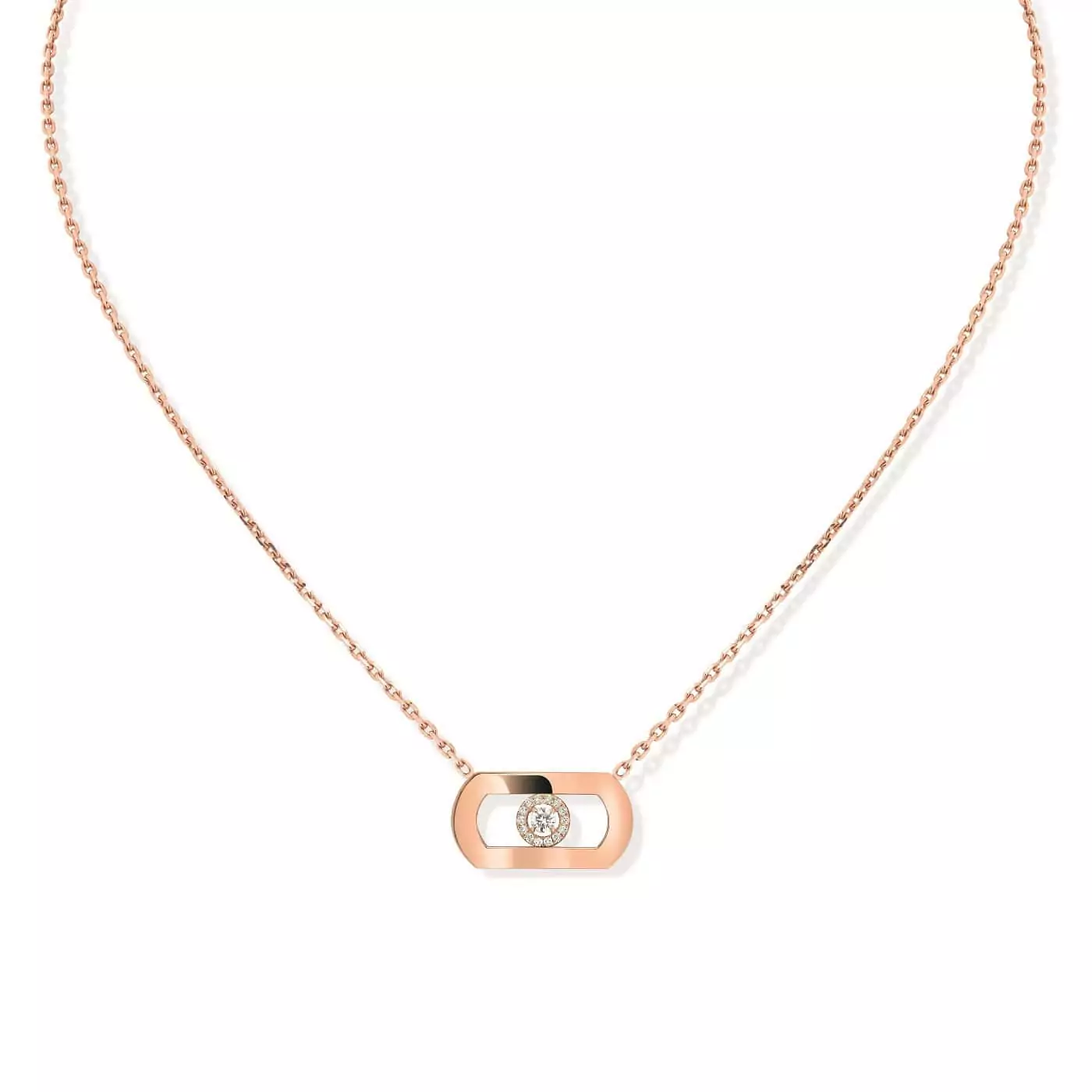 Messika So Move Collier aus Roségold und Diamanten