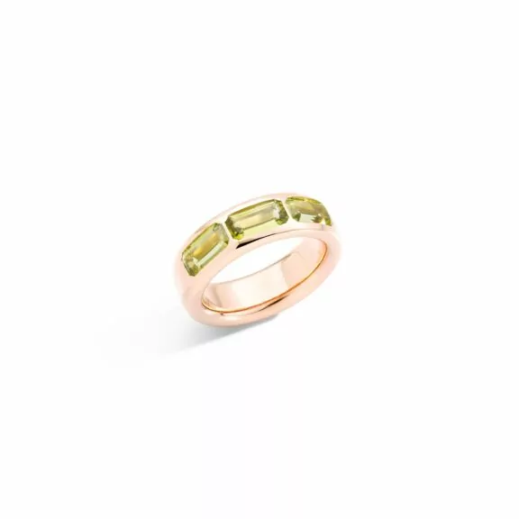 Pomellato Iconica Ring aus Roségold mit Peridot