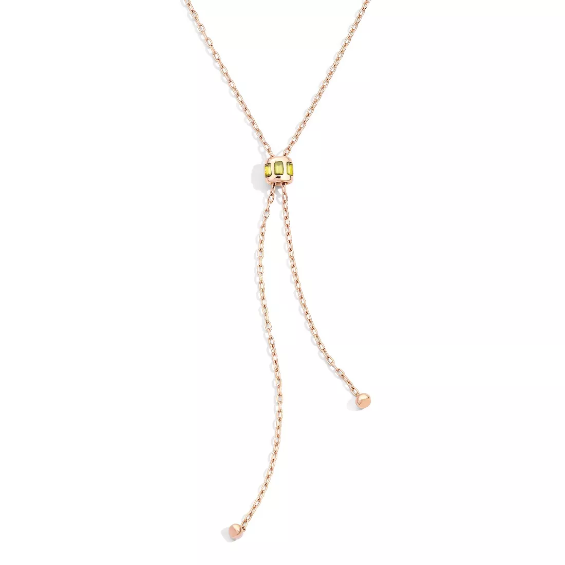 Pomellato Iconica Collier aus Roségold mit Peridot