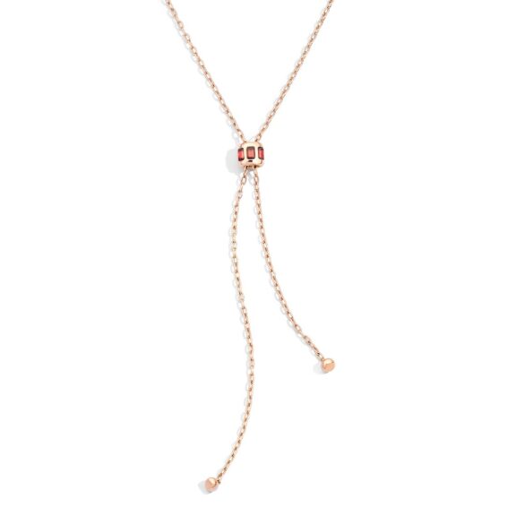 Pomellato Iconica Collier aus Roségold mit Granat