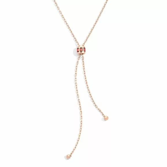 Pomellato Iconica Collier aus Roségold mit Granat