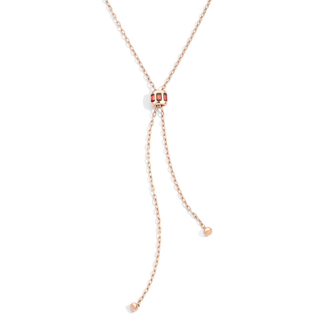 Pomellato Iconica Collier aus Roségold mit Granat
