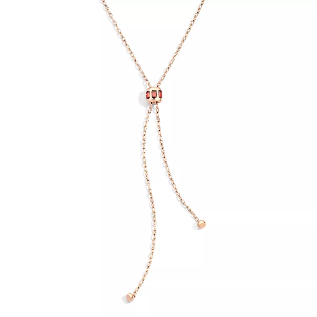 Pomellato Iconica Collier aus Roségold mit Granat