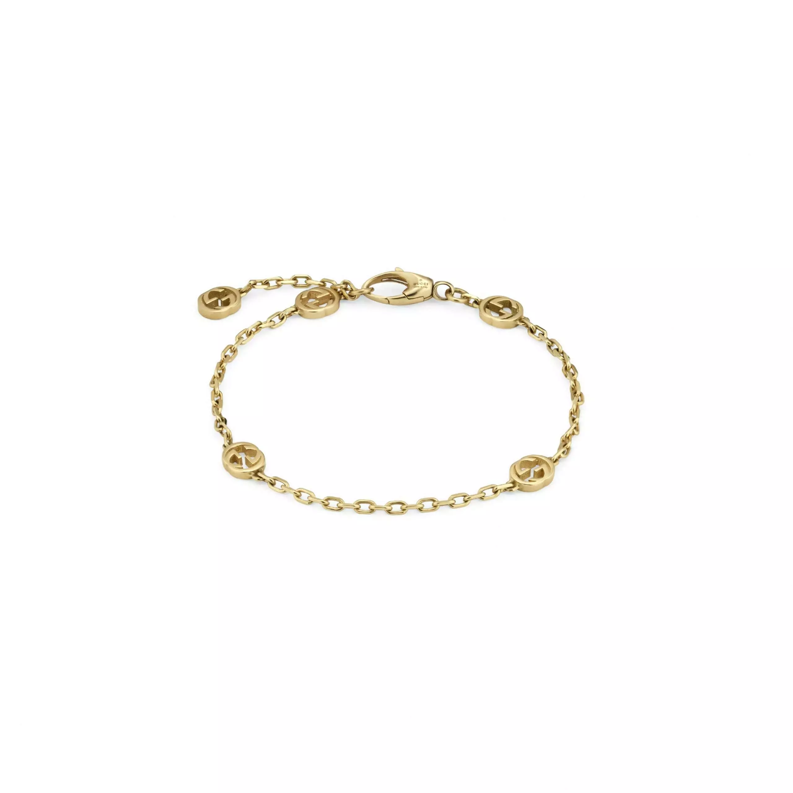 Interlocking Armschmuck von Gucci aus 18 Karat Gelbgold