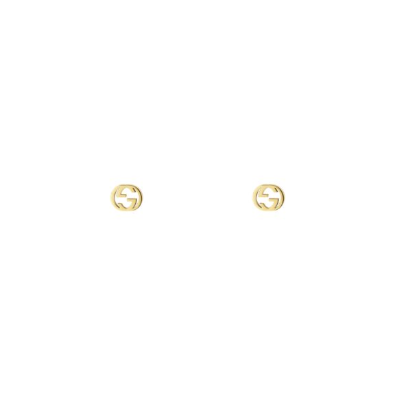 Interlocking Ohrschmuck von Gucci aus 18 Karat Gelbgold