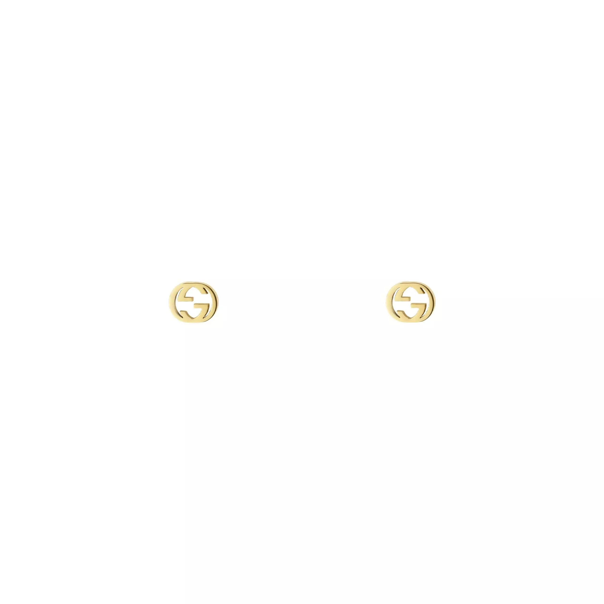 Interlocking Ohrschmuck von Gucci aus 18 Karat Gelbgold