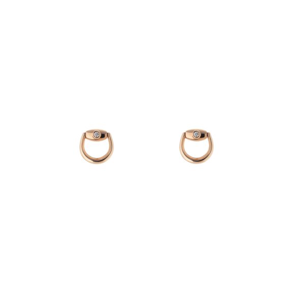 Horsebit Ohrschmuck von Gucci aus 18 Karat Roségold