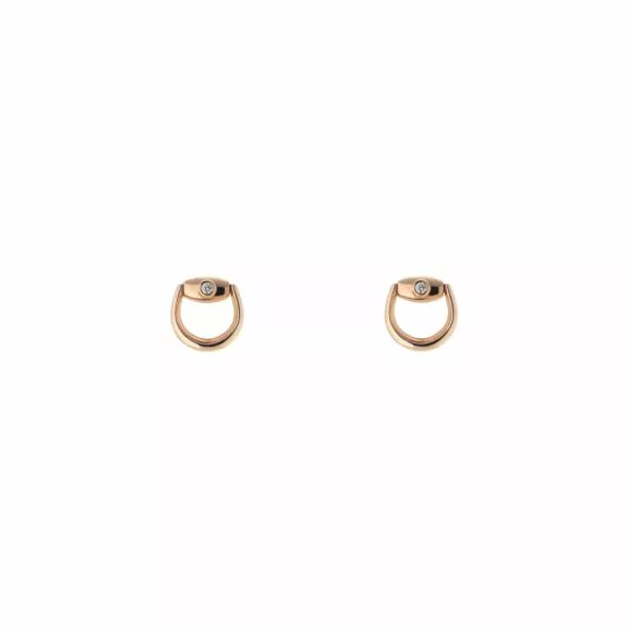 Horsebit Ohrschmuck von Gucci aus 18 Karat Roségold