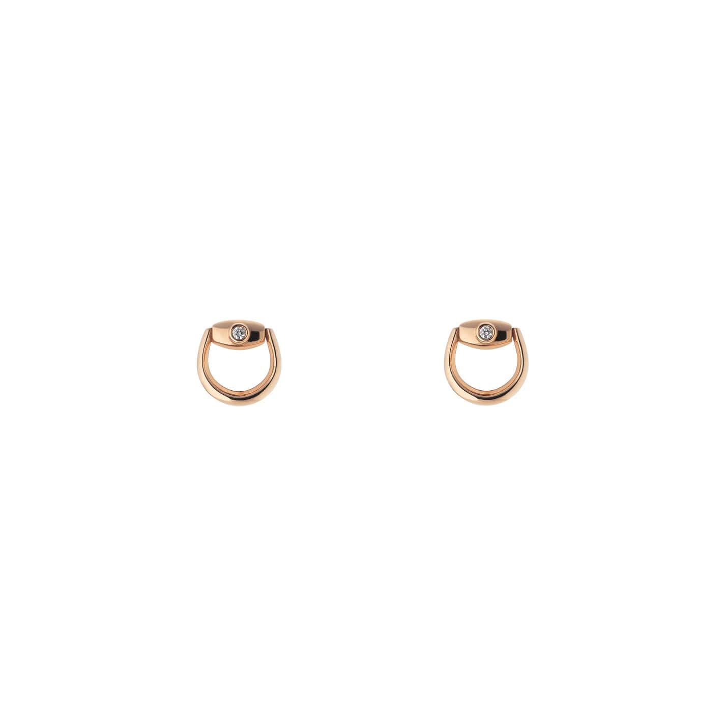 Horsebit Ohrschmuck von Gucci aus 18 Karat Roségold