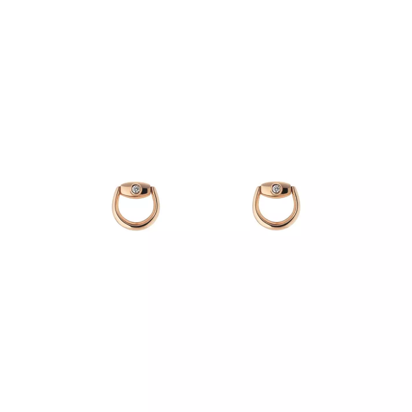 Horsebit Ohrschmuck von Gucci aus 18 Karat Roségold