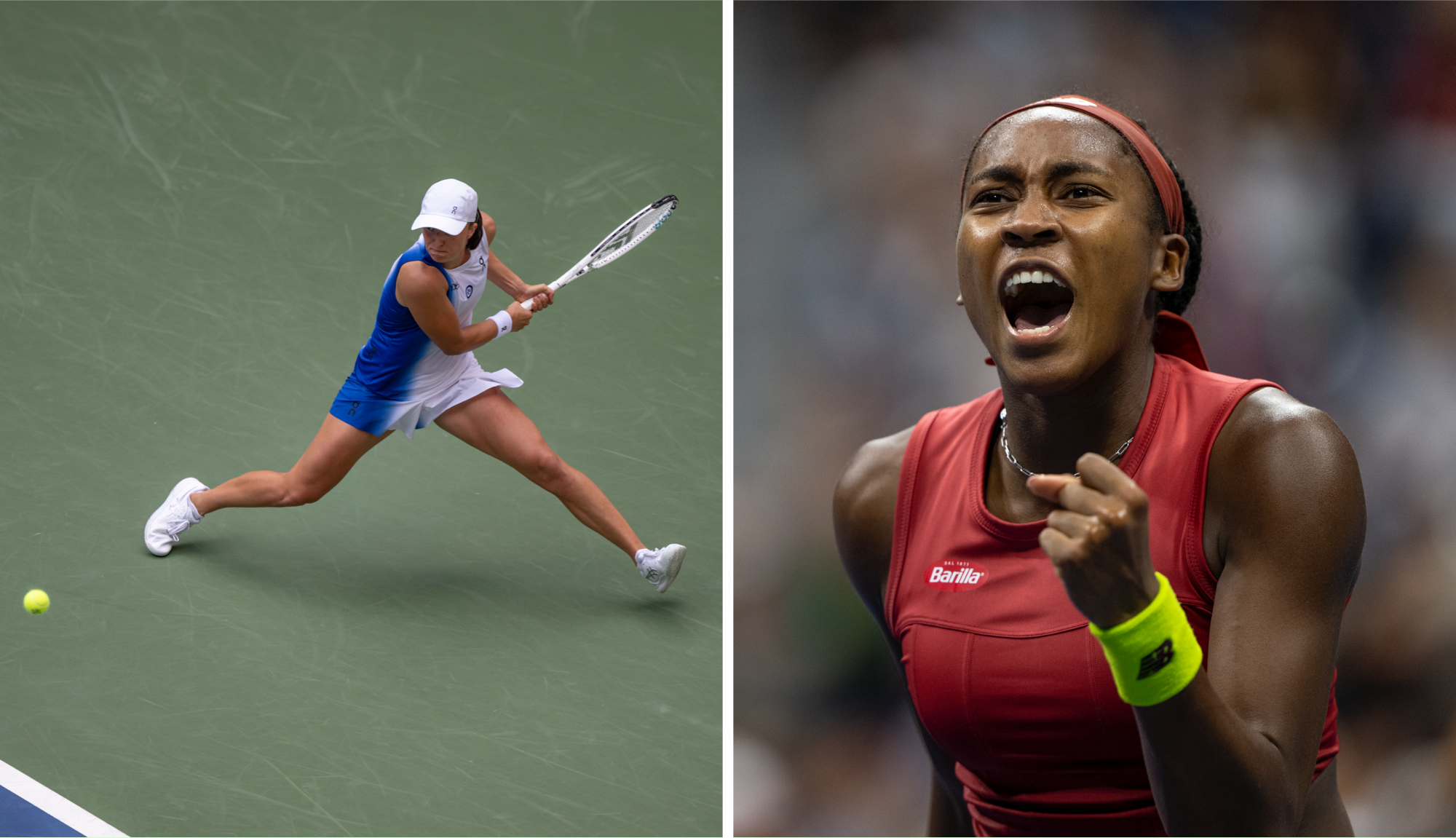 Tennisspielerinnen beim legendären US Open Tennisturnier