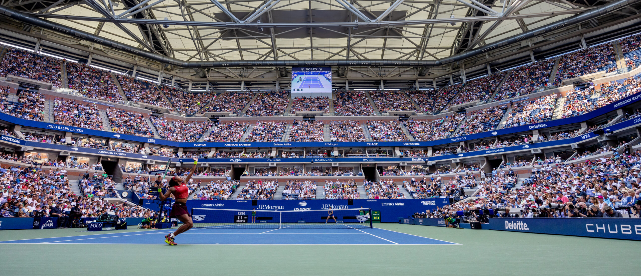 Tennisstadion bei den US Open