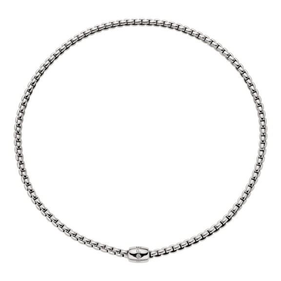 Collier von Fope aus 18 Karat Weißgold mit Brillant