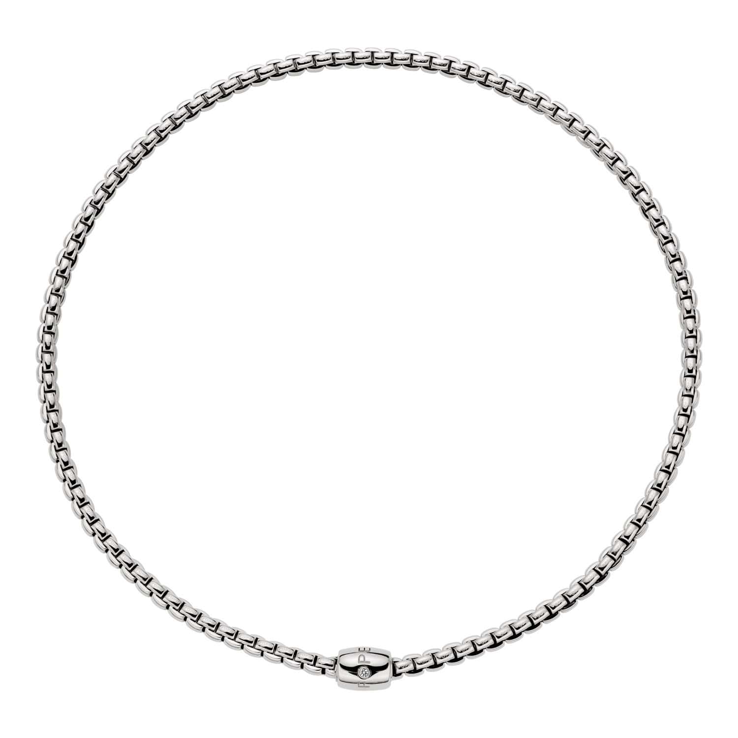 Collier von Fope aus 18 Karat Weißgold mit Brillant